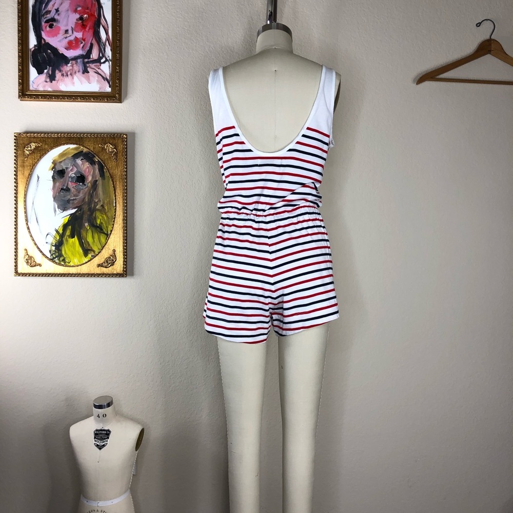 Solid & Striped The Romper Striped Drawstring - Picture 5 of 6